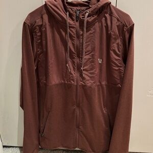 Vuori Sunday Element Jacket Size Large Sable Heather